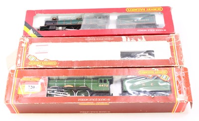 Lot 720 - 3x Hornby 00 gauge locos, to include: 1x Hall...