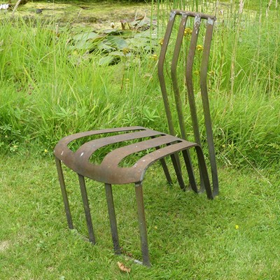 Lot 1340 - A steel 'Manta' chair, designed by Robin Platt,...