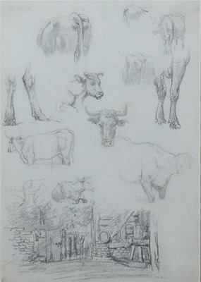 Lot 1203 - Robert Hills (1769-1844) - Studies of cattle...