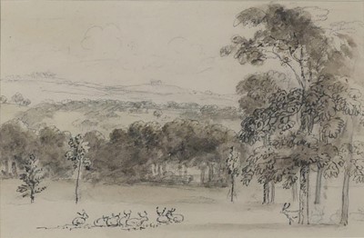Lot 1205 - Anthony Thomas Devis (1729-1817) - Park scene...
