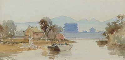 Lot 1209 - John Varley (1778-1842) - View of the Canton...