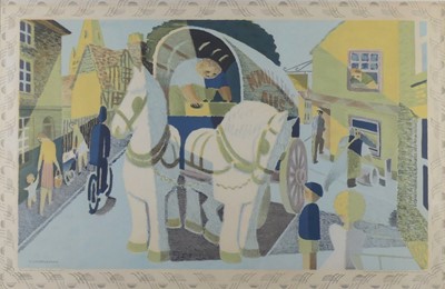 Lot 1167 - Tom Gentleman (1882-1966) - The Grey Horses,...