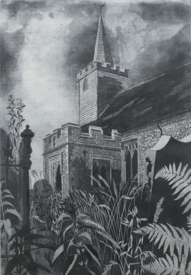 Lot 1224 - Richard Bawden (1936-2024) - St Mary's Church,...