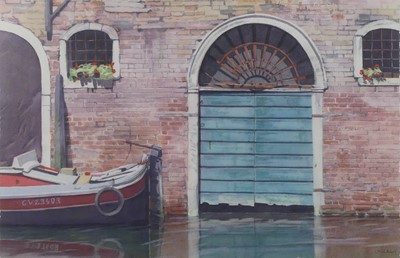 Lot 1175 - Lillias August (b.1955) - Arch in Venice,...