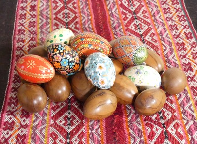 Lot 1083 - A collection of fifteen lignum vitae specimen...