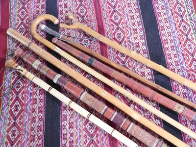 Lot 1079 - A small collection of sundry walking sticks...