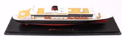 Lot 2072 - An Airfix Heller Queen Mary 2 kit built model...