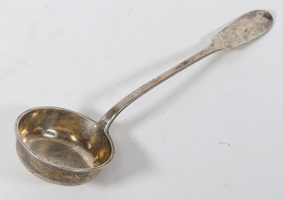 Lot 413 - A French white metal ladle, by Laroche, L.34cm,...