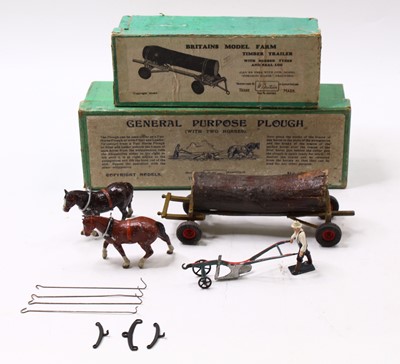 Lot 938 - Britains group of 2 boxed farming models to...