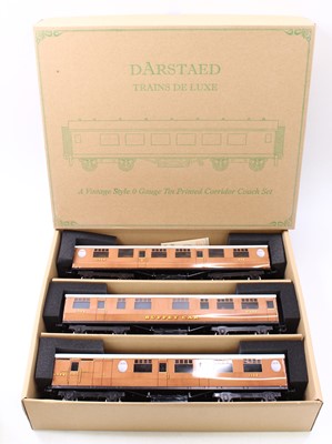 Lot 260 - Darstaed set of 3, 0-gauge bogie corridor...