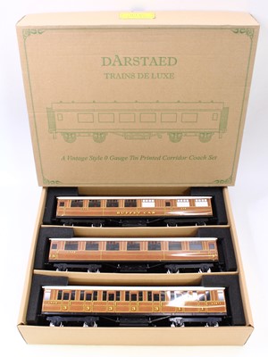 Lot 261 - Darstaed set of 3, 0-gauge, corridor bogie...