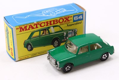 Lot 1683 - Matchbox Superfast 64a MG 1100 in a green body...