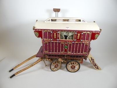 Lot 156 - A scratch built model of an antique romany...