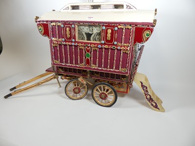 Lot 156 - A scratch built model of an antique romany...