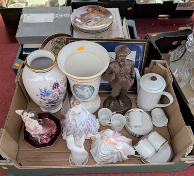 Lot 201 - Two boxes of mixed ceramics to inlcude...