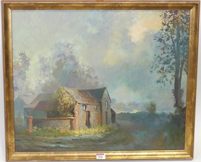 Lot 1006 - Eric Taylor - Ground mist clearing, oil on...