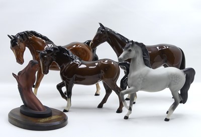 Lot 219 - A collection of three Beswick and one Royal...