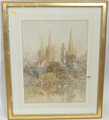 Lot 1032 - Thomas Henry Hunn (1857-1928) - View of the...