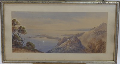 Lot 1041 - Continental school - A coastal fort,...