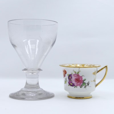 Lot 228 - A Georgian glass rummer, having an ogee bowl,...