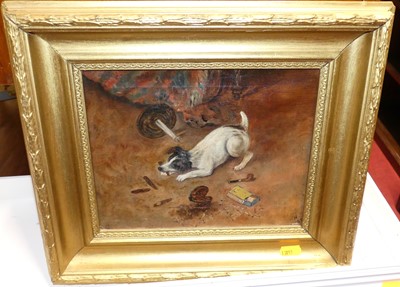 Lot 1130 - Circa 1900 school - Jack Russell up to...