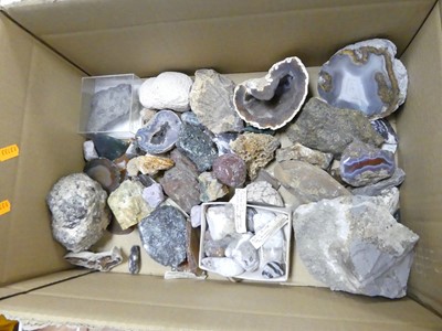 Lot 102 - A collection of rock and mineral samples, to...