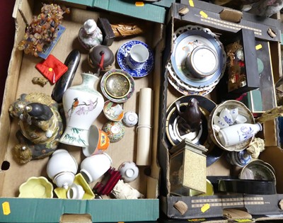 Lot 578 - Two boxes of miscellaneous items, to include...