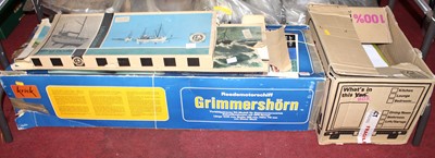 Lot 1585 - A quantity of balsa wood and plastic boat kits...