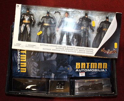 Lot 1617 - A box containing Batman related novelties and...