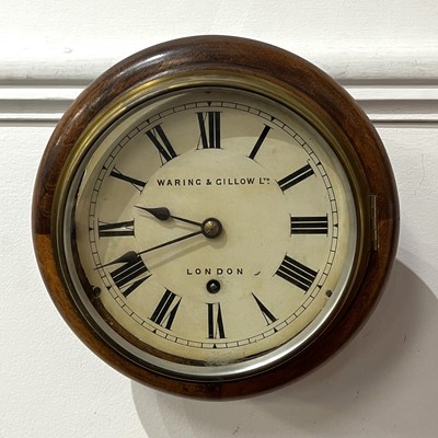 Lot 628 - An early 20th century walnut cased clock, the...