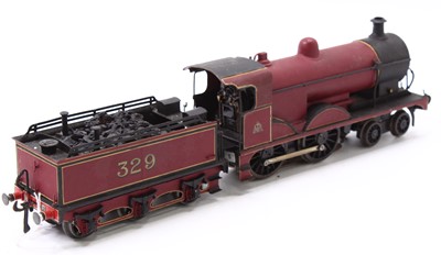Lot 156 - Kit built 3-rail 0-gauge LMS No.329 4-4-0 loco...