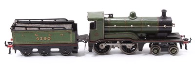 Lot 160 - Bing 3-rail electric 4-4-0 loco with 6 wheeled...