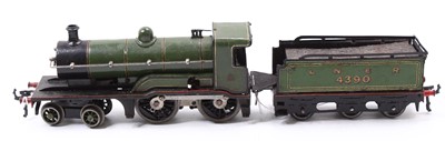 Lot 160 - Bing 3-rail electric 4-4-0 loco with 6 wheeled...