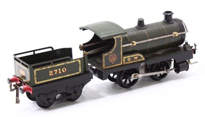 Lot 161 - Hornby late 1920’s clockwork No.0, 0-4-0 loco...