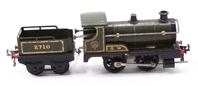 Lot 161 - Hornby late 1920’s clockwork No.0, 0-4-0 loco...