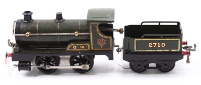 Lot 161 - Hornby late 1920’s clockwork No.0, 0-4-0 loco...
