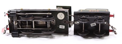 Lot 161 - Hornby late 1920’s clockwork No.0, 0-4-0 loco...