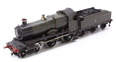 Lot 164 - Kit built 3-rail electric 4-4-0 loco & tender...