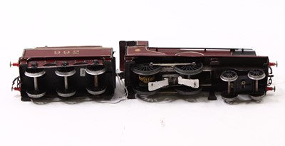 Lot 166 - Kit built electric 3-rail 4-4-0 loco & tender,...