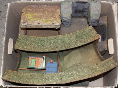 Lot 174 - One large box and two large trays containing...