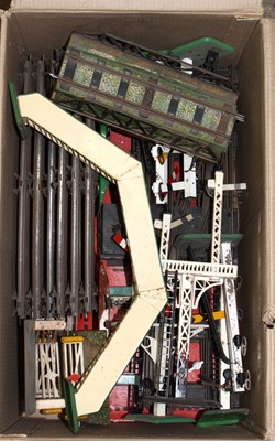 Lot 175 - One large box and one large tray containing...