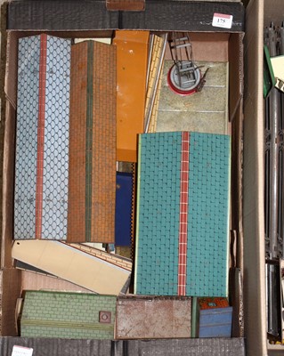 Lot 175 - One large box and one large tray containing...