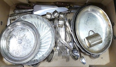 Lot 283 - A collection of silver plated wares, to...