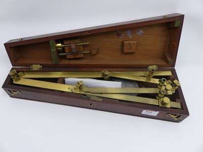 Lot 512 - A 19th century brass pantograph, signed W&J...