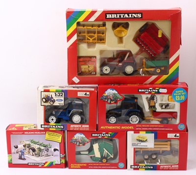 Lot 925 - Britains group of 6 boxed farming related...