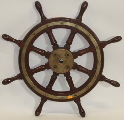 Lot 1145 - An early 20th century mahogany and brass...