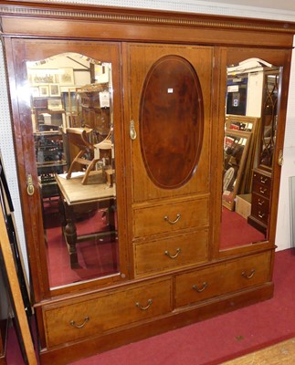 Lot 1149 - An Edwardian mahogany, satinwood crossbanded...