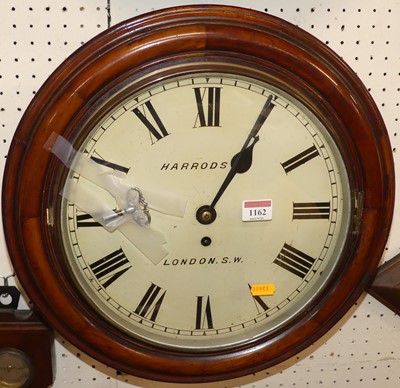 Lot 1162 - A mid-Victorian mahogany circular wall clock,...