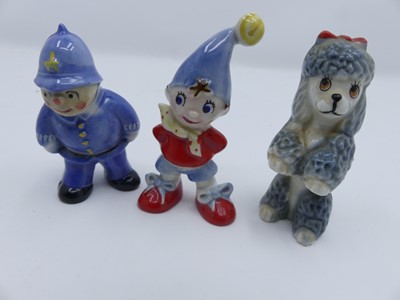 Lot 455 - A Wade model of Noddy, height 7cm, together...