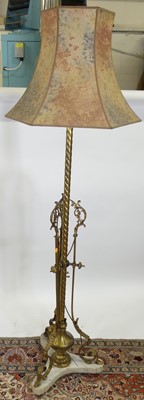 Lot 1201 - An early 20th century French gilt brass and...